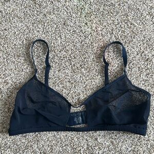 Navy mesh bralette by Negative Underwear